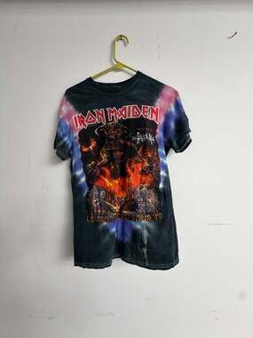 Iron Maiden Legacy of the Beast USA Tour 2019 Tie Dye Band T-Shirt